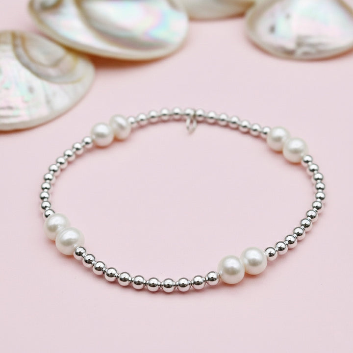 Pulsera Dos Perlas Cultivadas 6MM