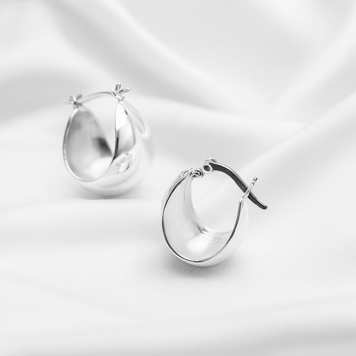 Argollas Gruesitas 20MM Plata