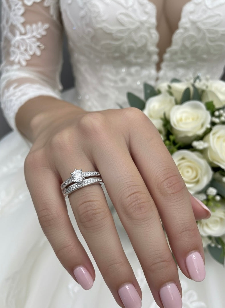 Anillos Dúo Conexión Plata