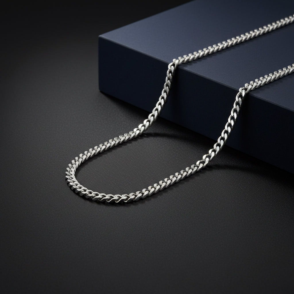 Cadena de Plata - Curb 5MM