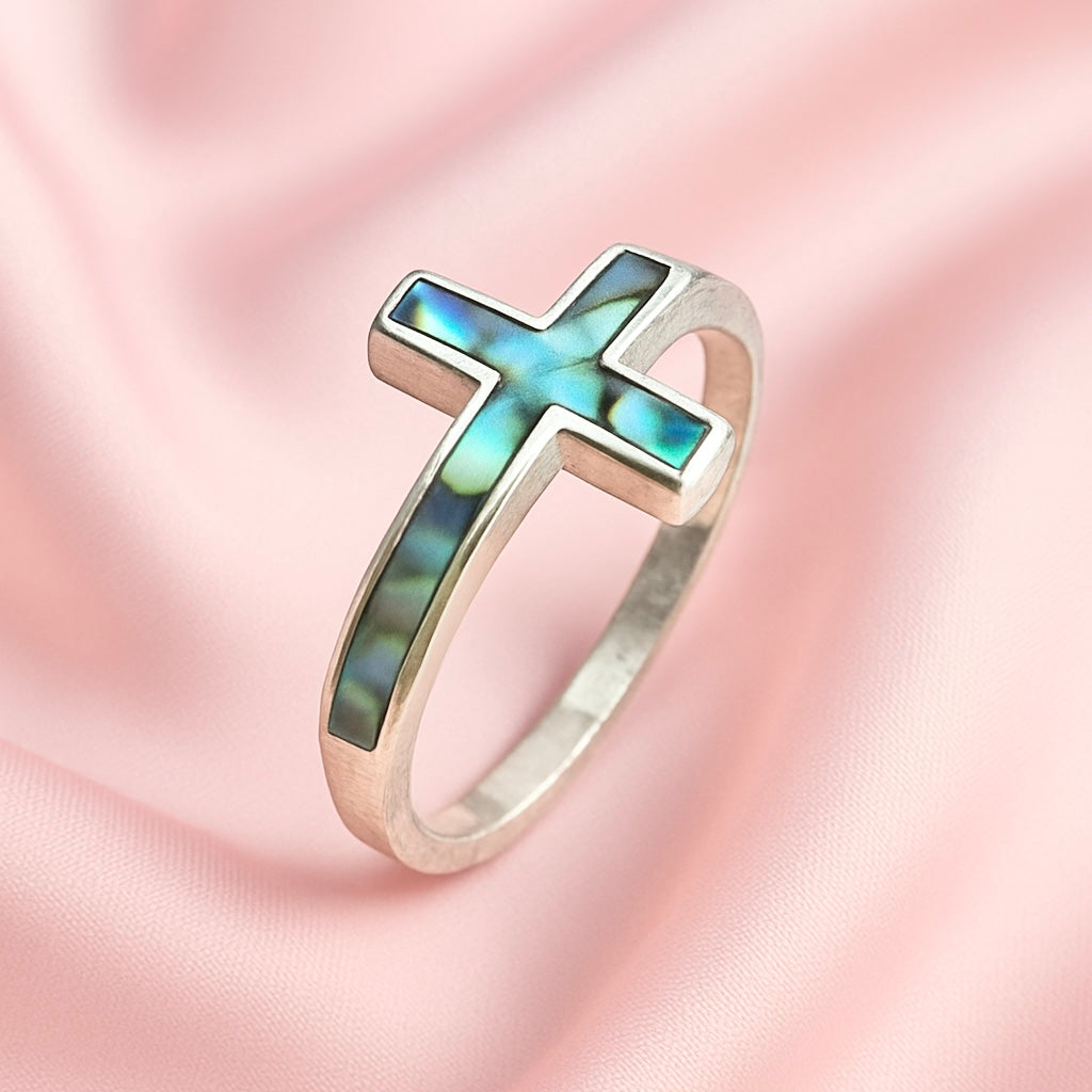 Anillo de Plata Cruz Abulon