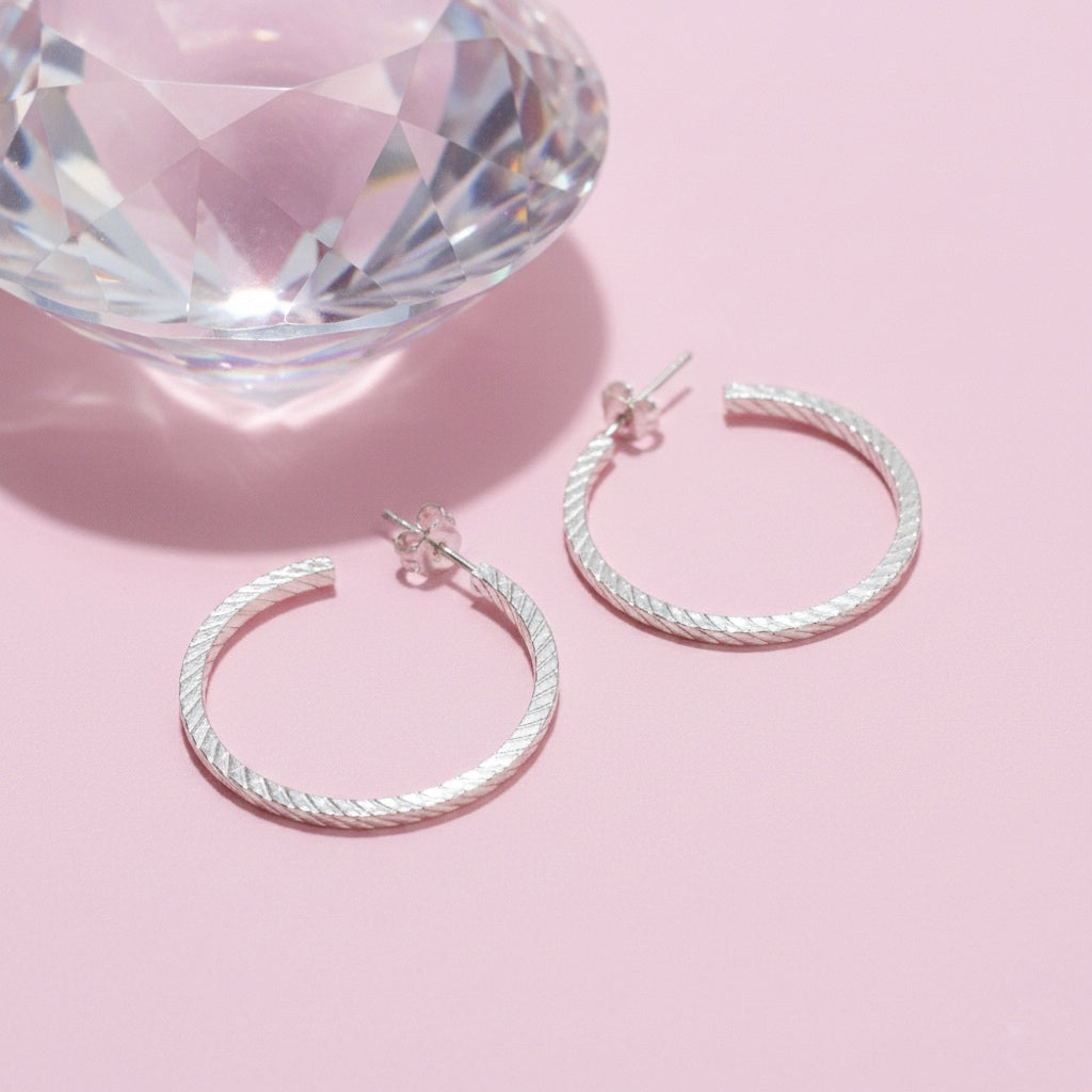 Argollas de Plata Bling