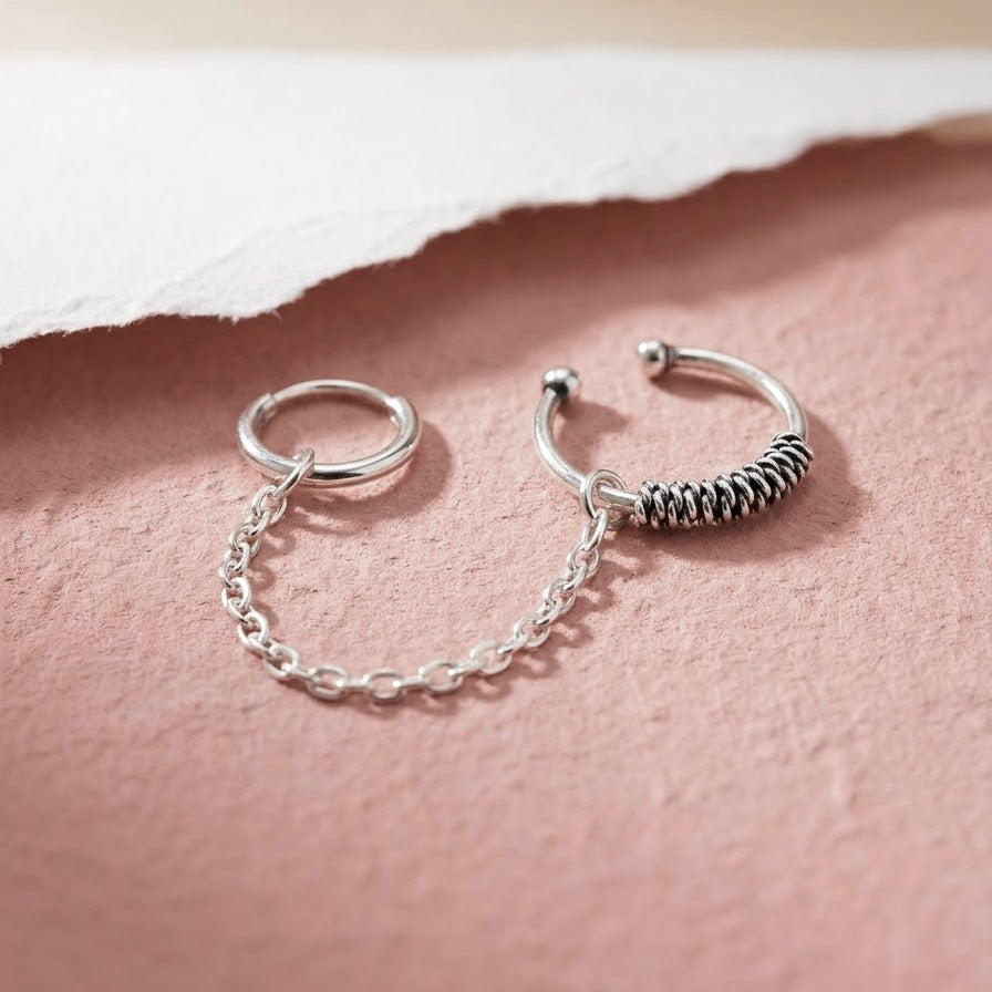 Aretes de Plata Escalador Nudo Pequeño 💐
