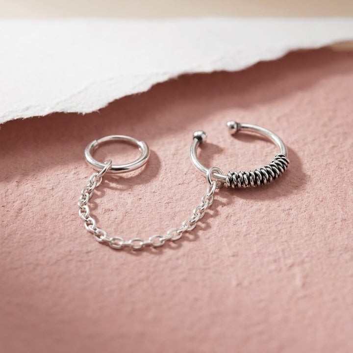 Aretes de Plata Escalador Nudo Pequeño 💐