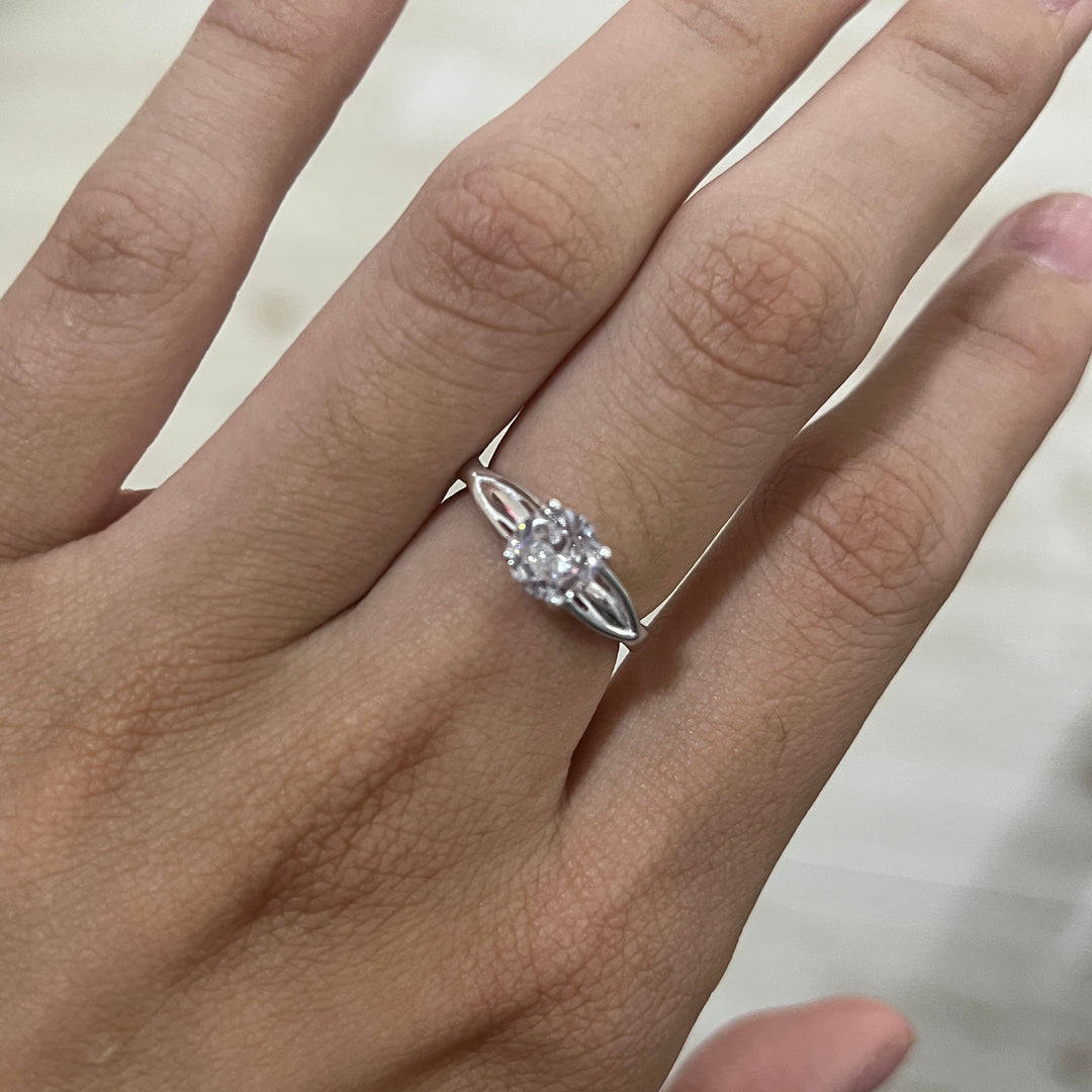 Anillo de Compromiso Hoja  🍃 Plata 925