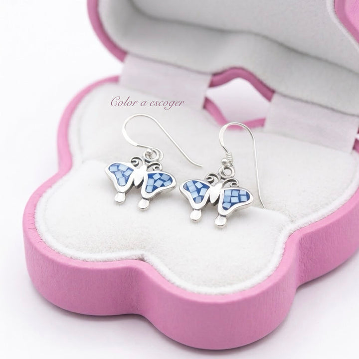 Aretes Plata Mariposas