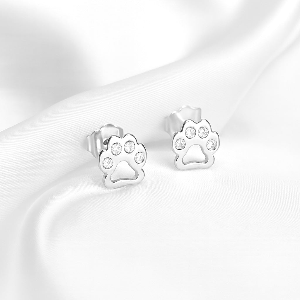 Aretes Plata 🐶Patitas De Perro  6MM