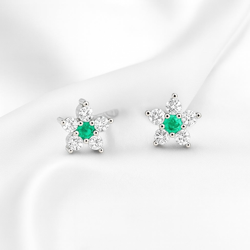 Aretes de Plata Florcita🟢