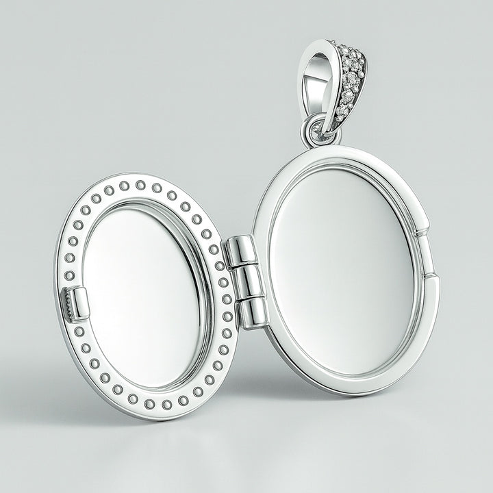 Dije Relicario Vintage Plata