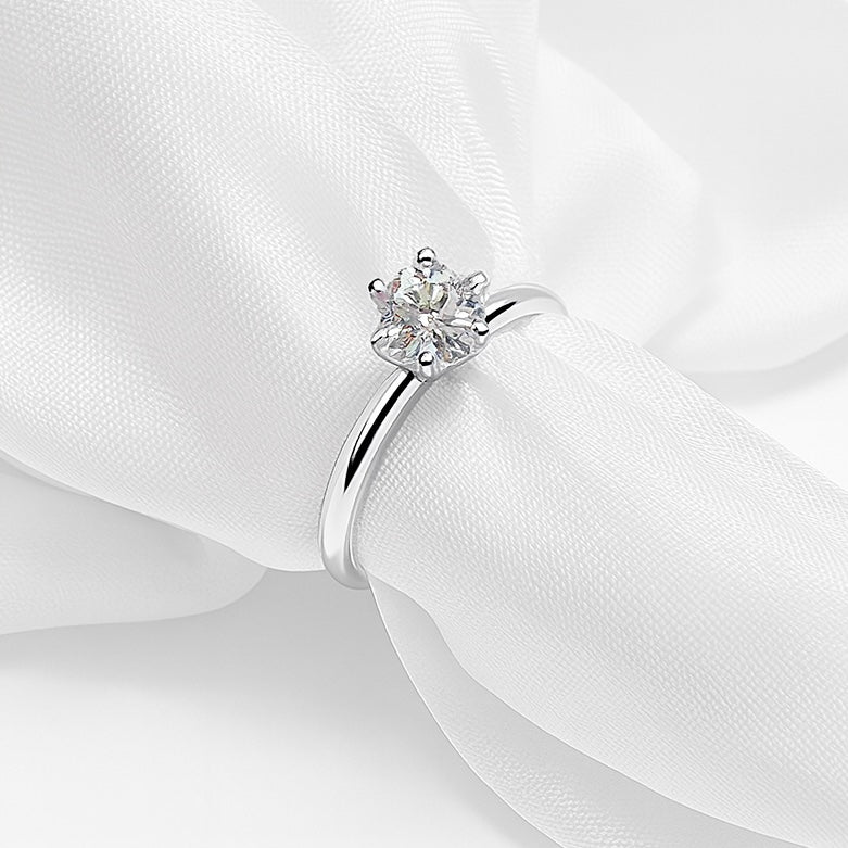 Anillo de Compromiso 💍 Delgado Liso Plata 925