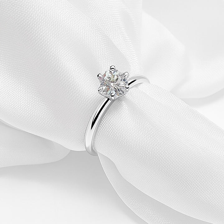 Anillo de Compromiso 💍 Delgado Liso Plata 925