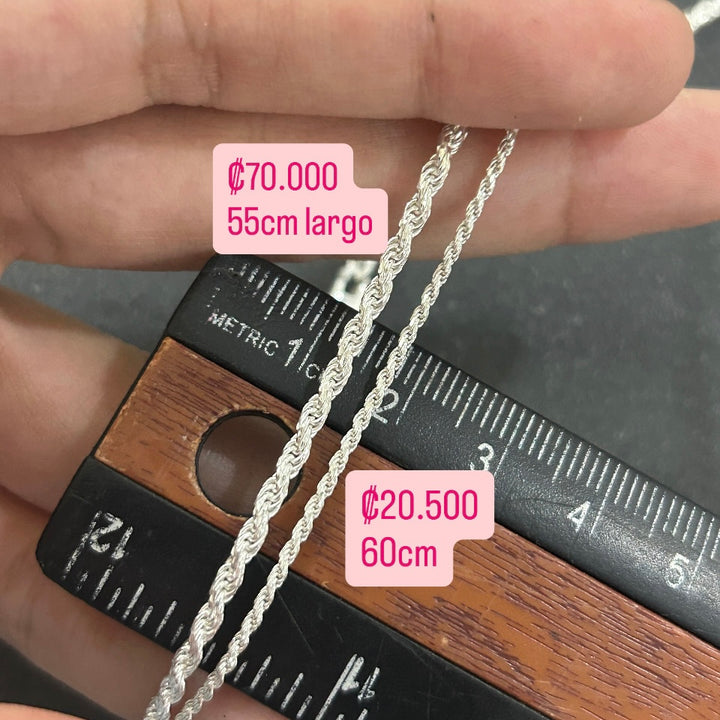 Cadena de Plata - Mecate 1.2MM
