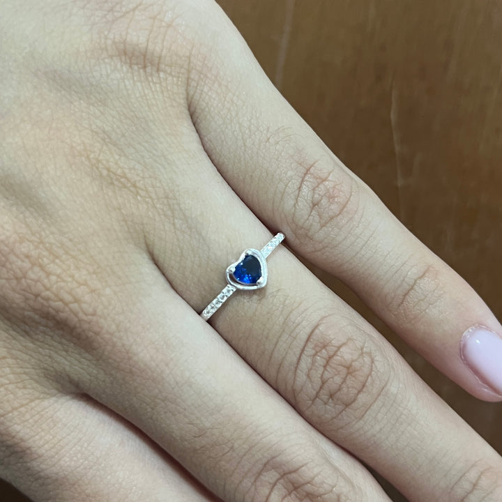 Anillo Promesa Dulzura Azul