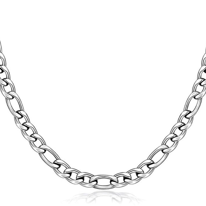 Cadena de Plata Figaro 6MM