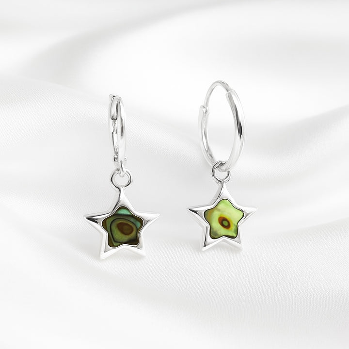 Argollas Colgantes Estrellas Abulón