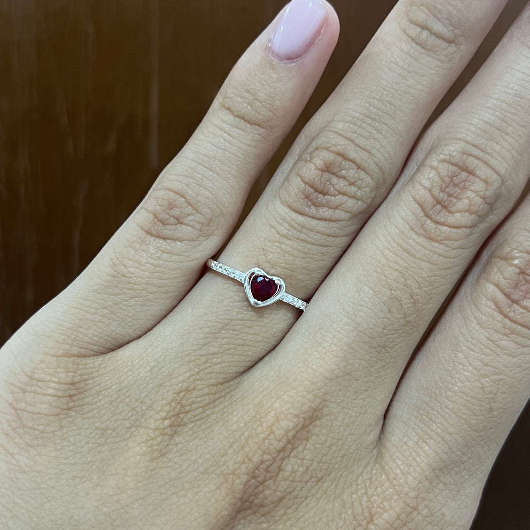 Anillo Promesa Dulzura Rojo