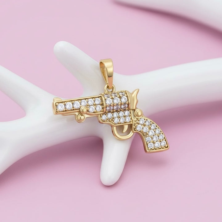 Dije de Acero Arma Dorado🔫