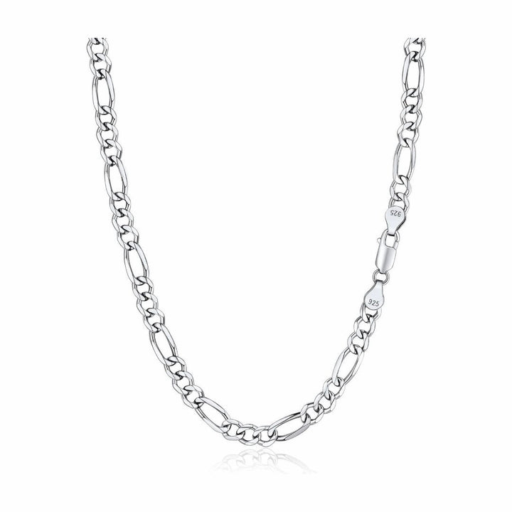 Cadena de Plata Figaro Hueca 4MM