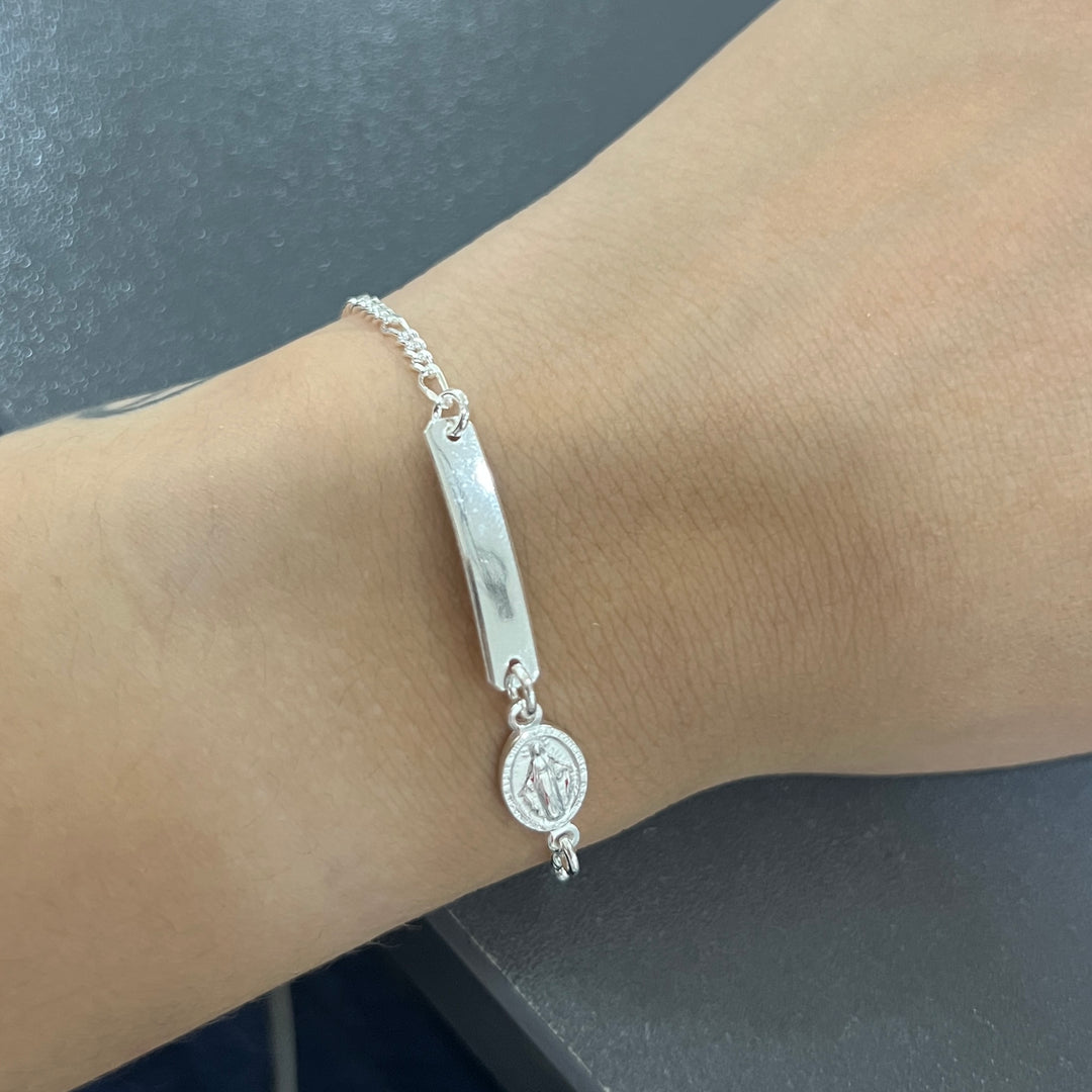 Pulsera Virgen María Plata 925
