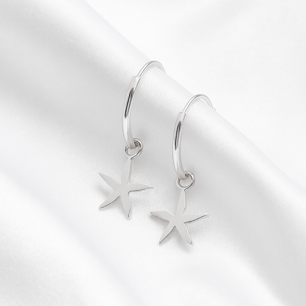 Argollas Colgantes Estrellas