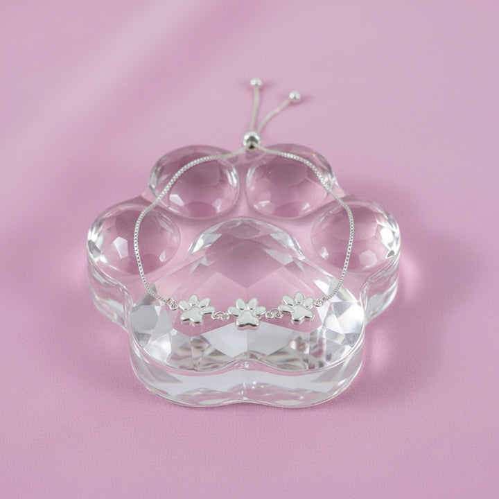 Pulsera Plata Huellitas