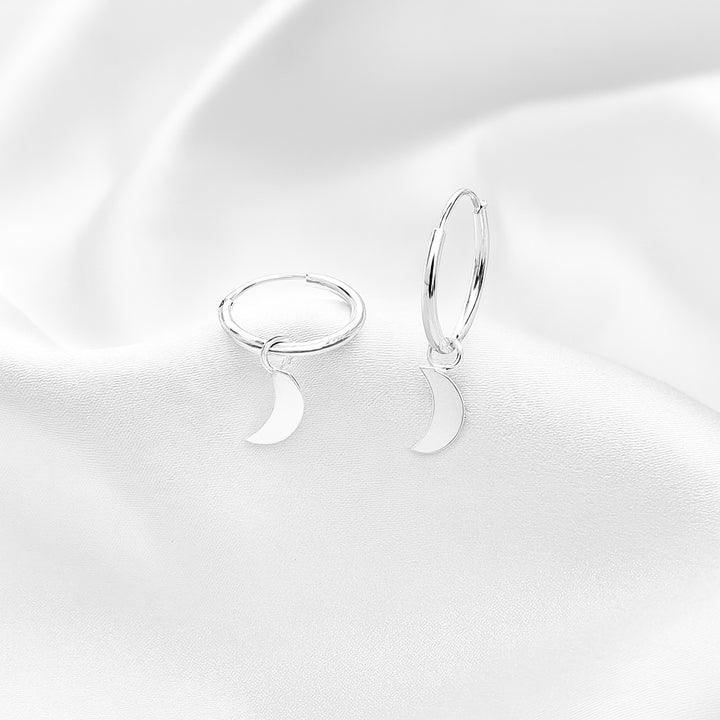 Argollas Colgantes Luna Lisa