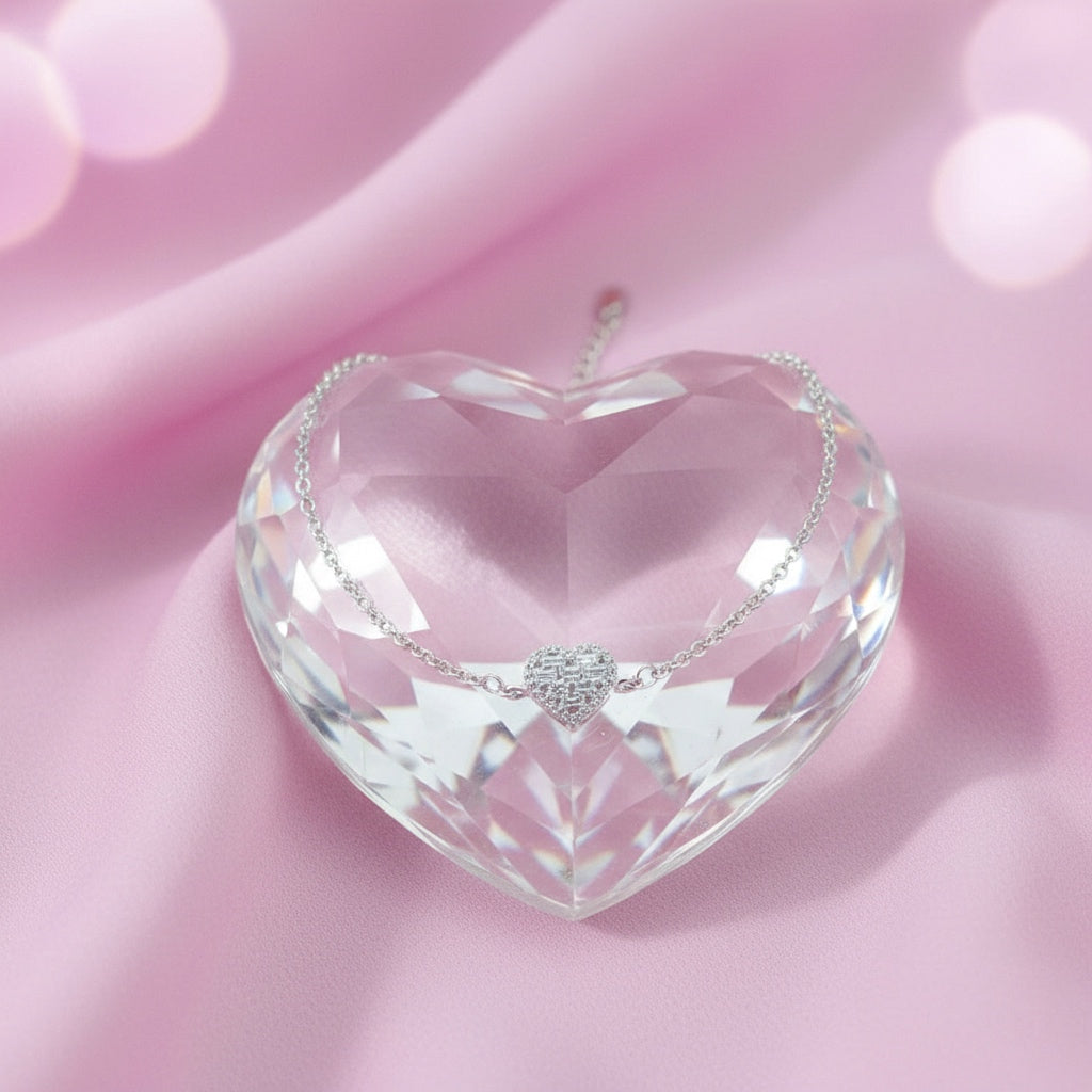 Pulsera Plata Corazón