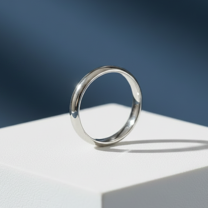 Anillo de Plata Matrimonio 4MM