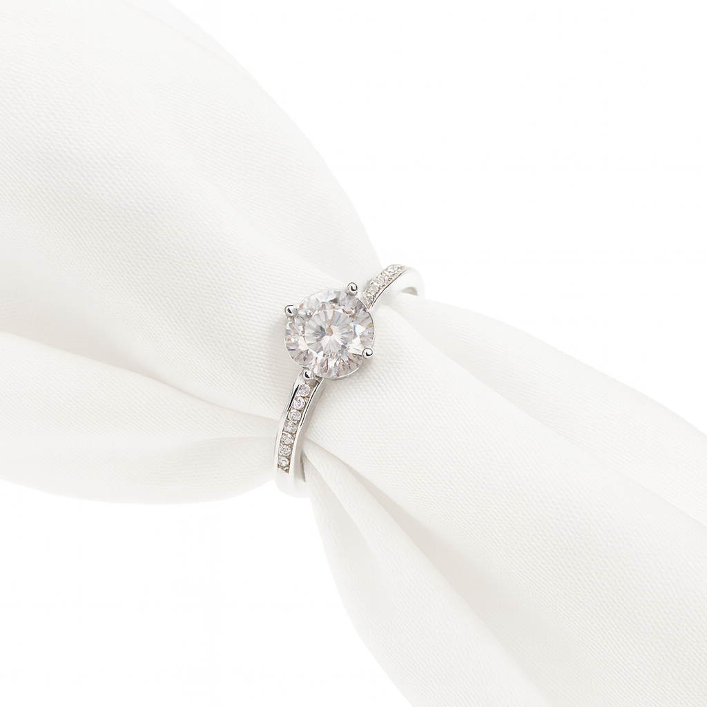 Anillo de Compromiso Delgado  💋Plata 925