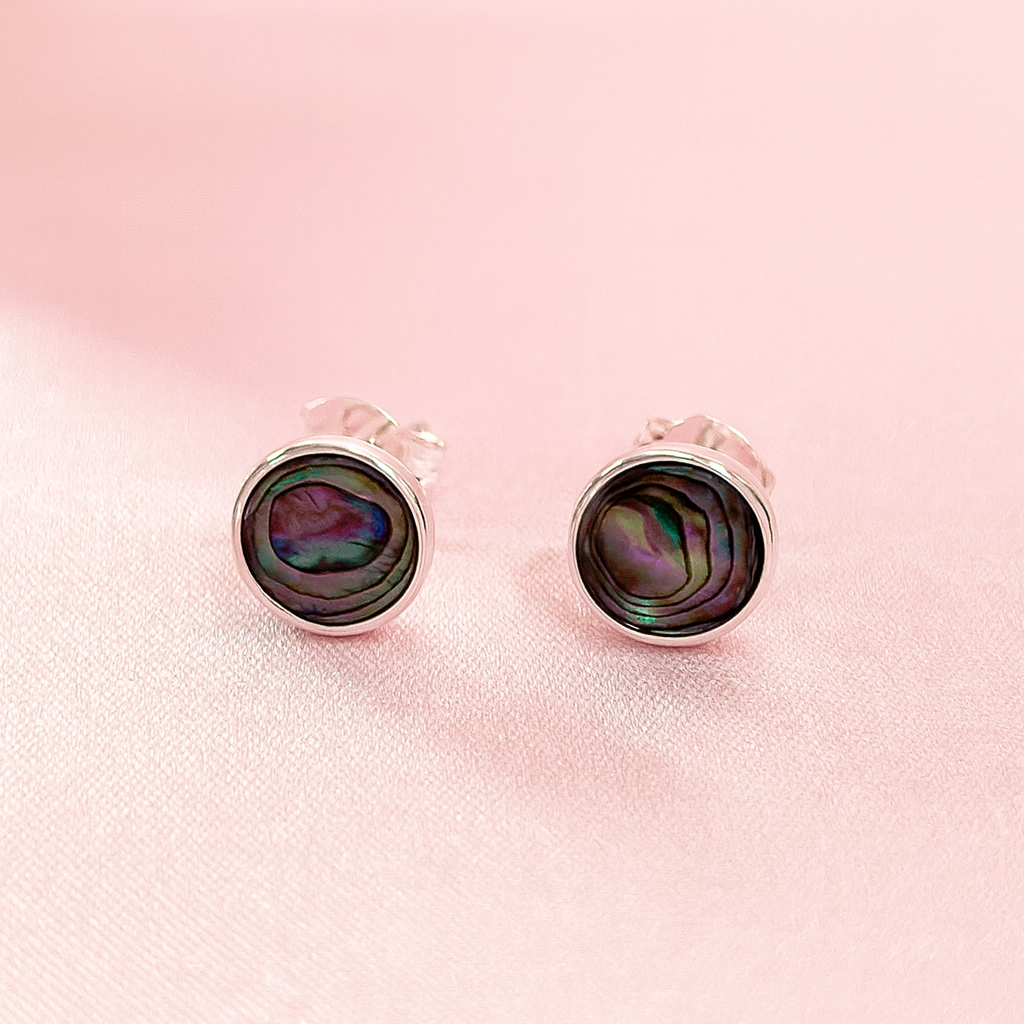 Aretes Abulón Redondos 8MM