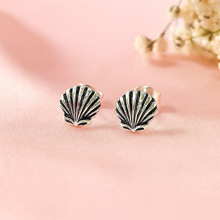 Aretes Conchas Plata