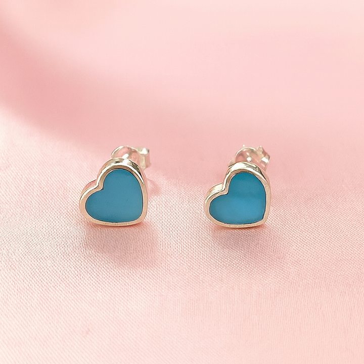 Aretes Madre Perla Celeste 🩵 7MM