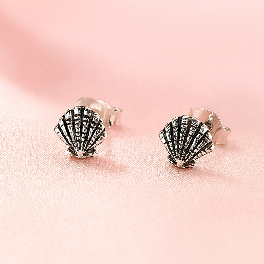 Aretes Conchas Plata