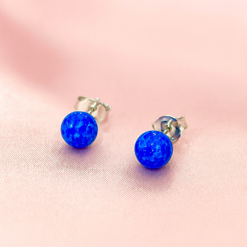 Aretes Plata Ópalo 5MM