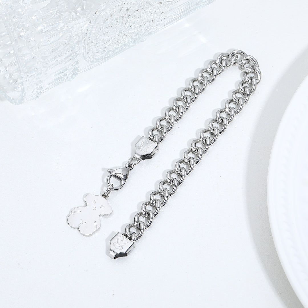 Pulsera Acero TOÜS Plateada  🐻 18cm