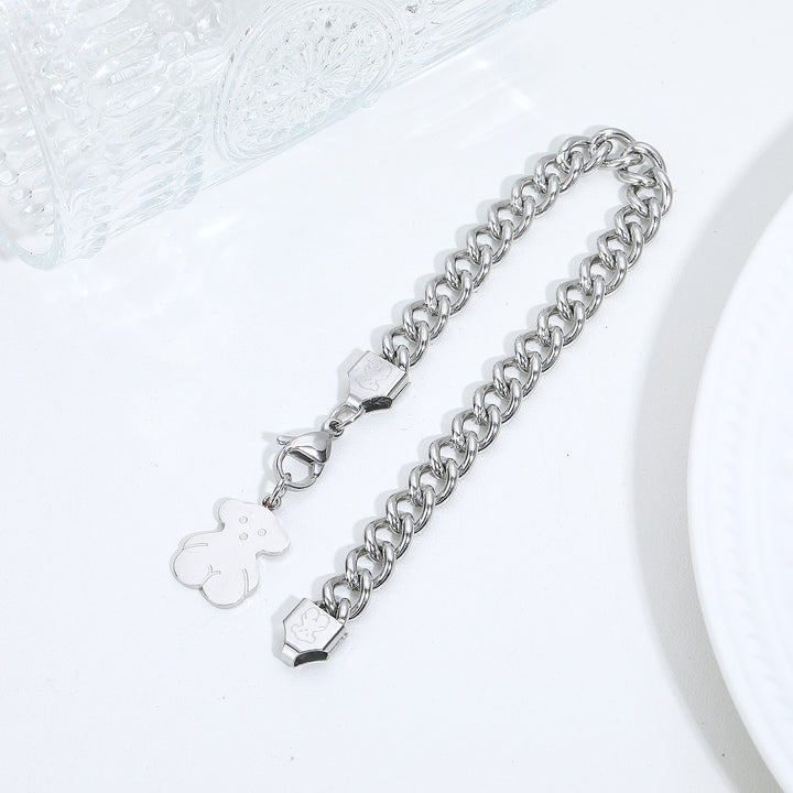 Pulsera Acero TOÜS Plateada  🐻 18cm
