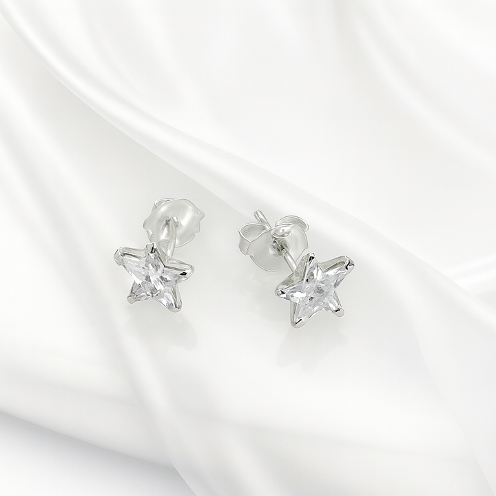 Aretes Chispas Estrella 7MM
