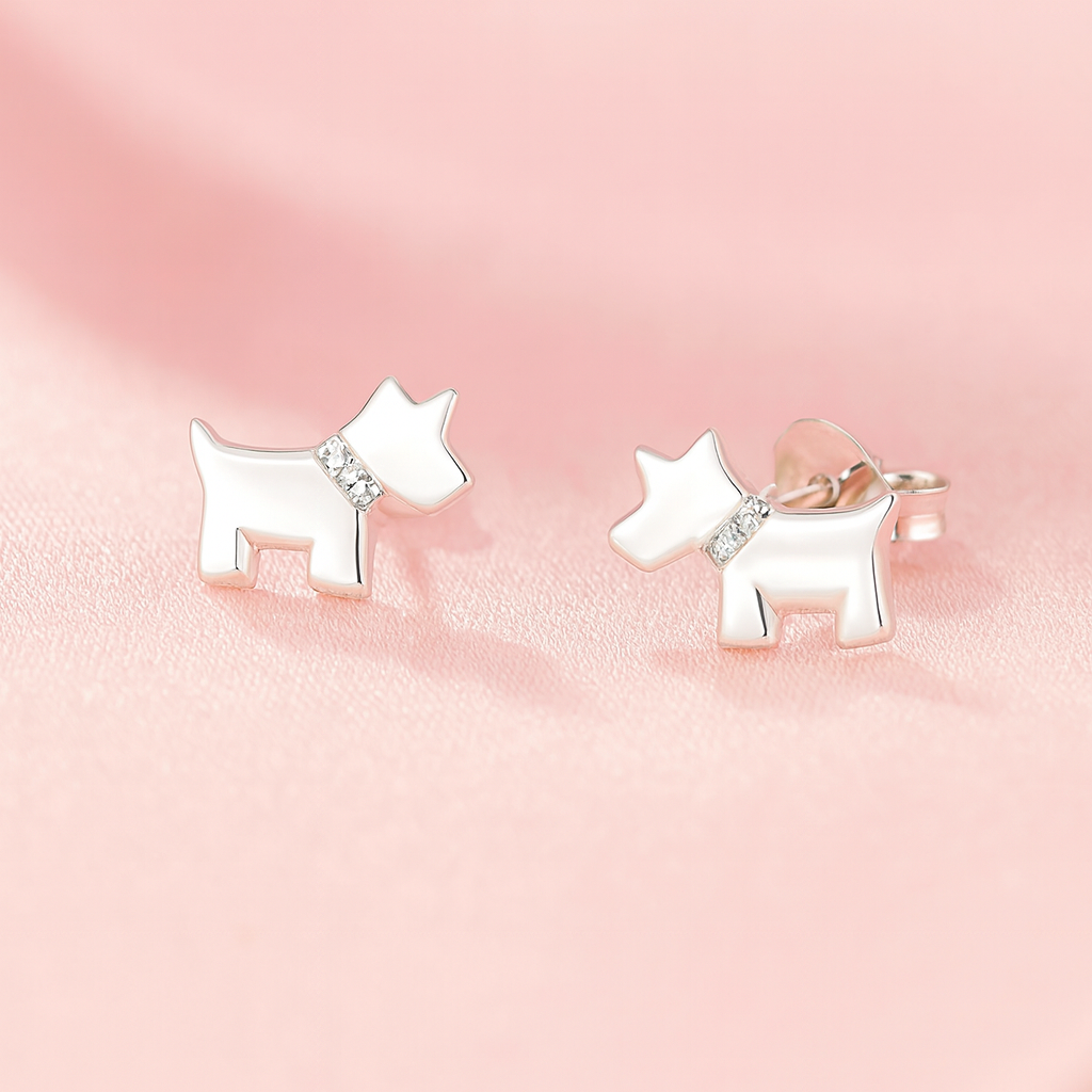 Aretes de Plata Perro 🐕