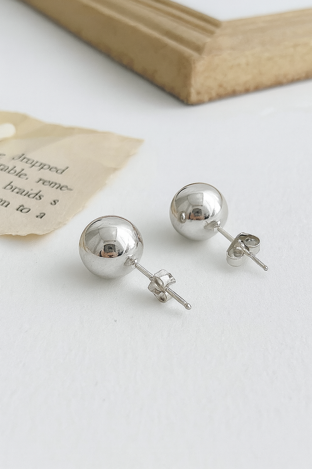 Aretes de Plata Bola 10MM