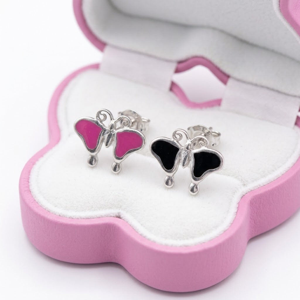 Aretes Plata Mariposas