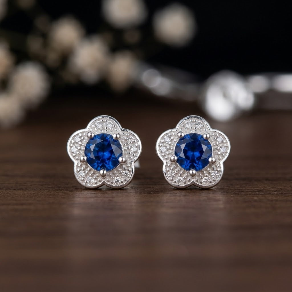 Aretes de Plata Flor