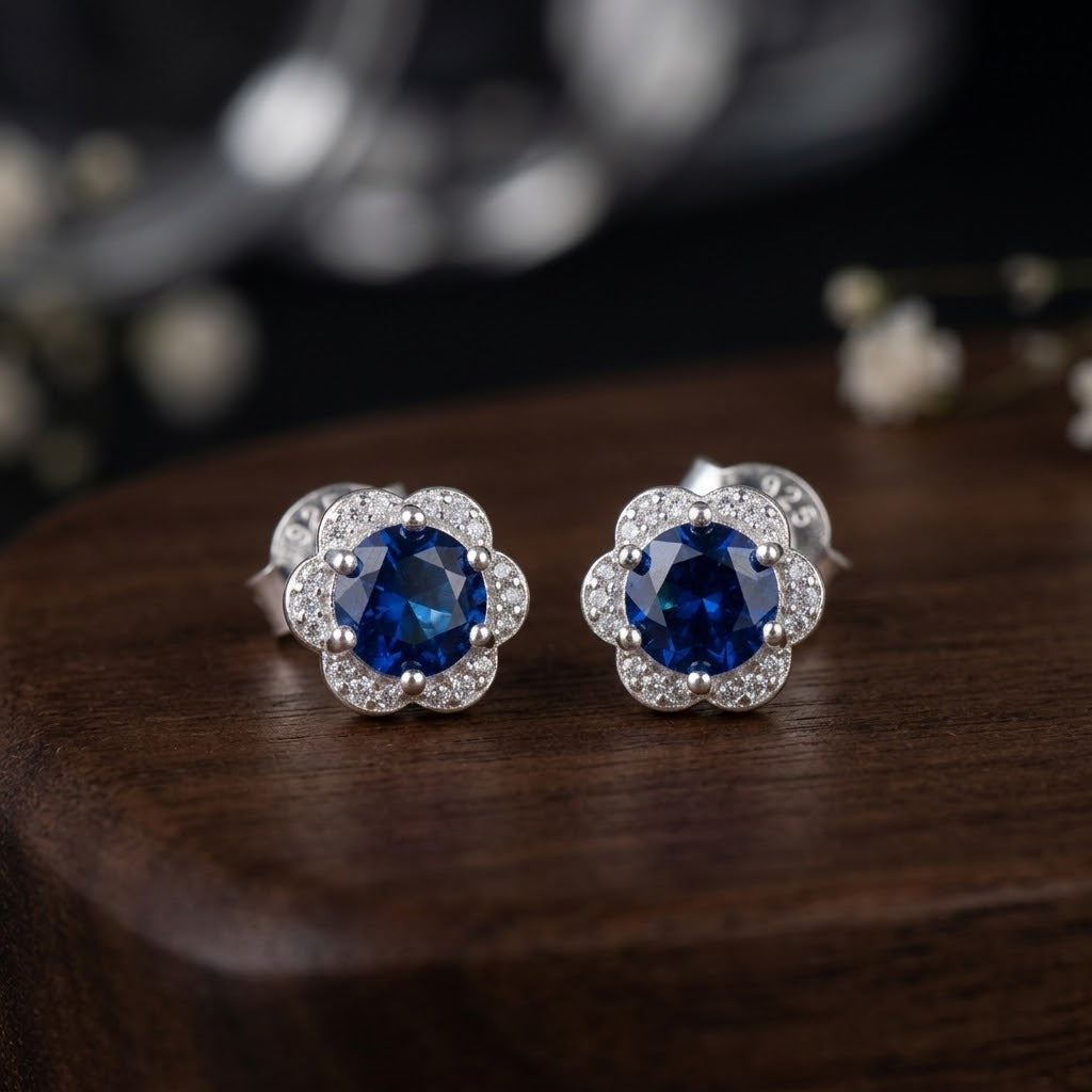 Aretes de Plata Flor