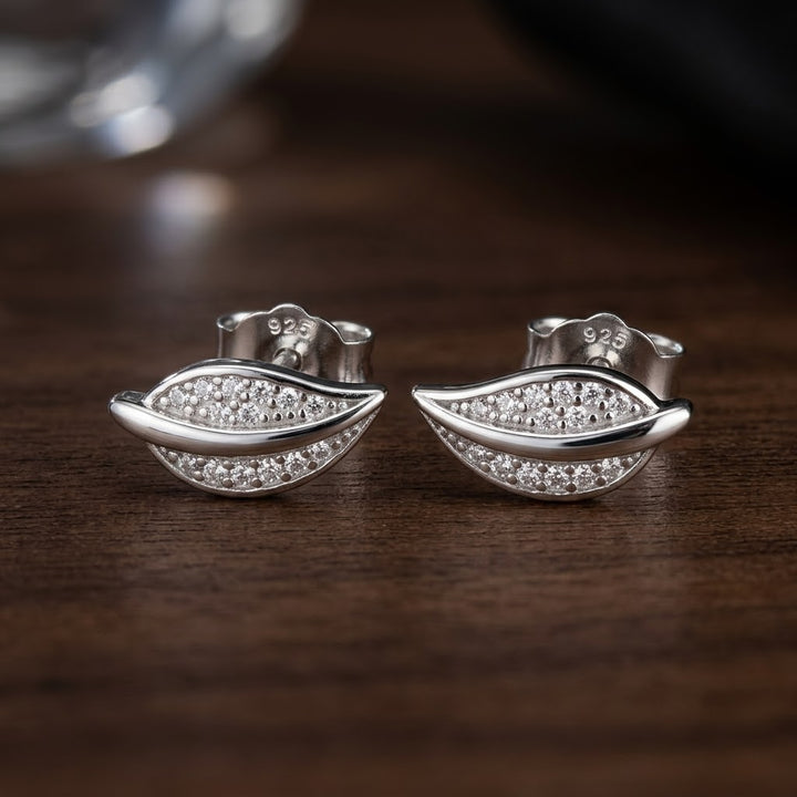 Aretes de Plata Hoja