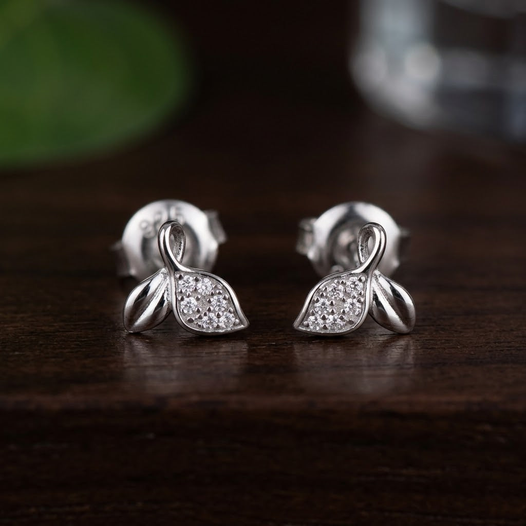 Aretes de Plata Hoja