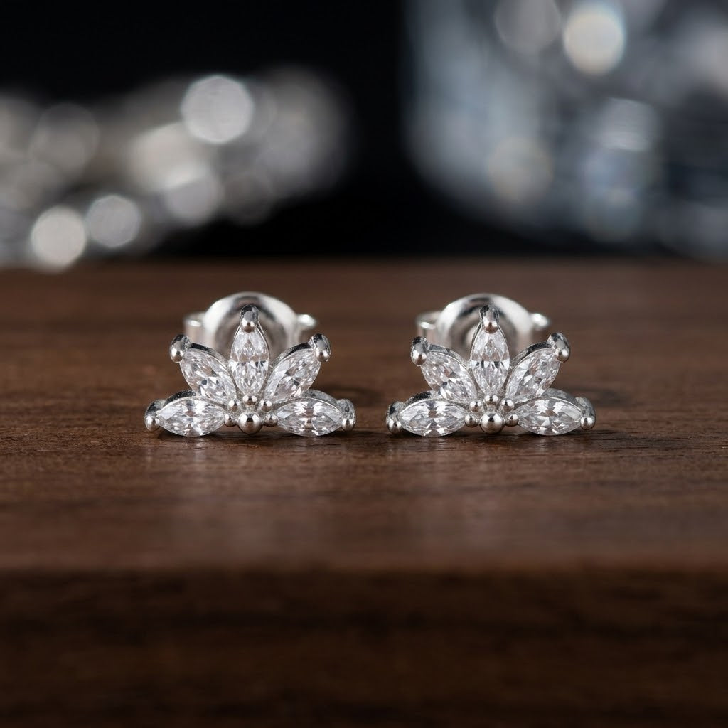 Aretes de Plata Flor