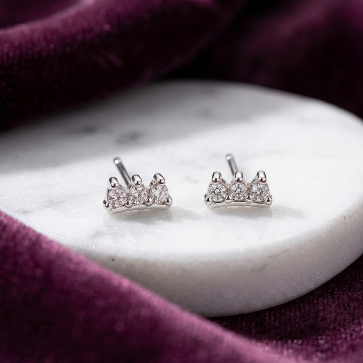 Aretes de Plata Corona👑