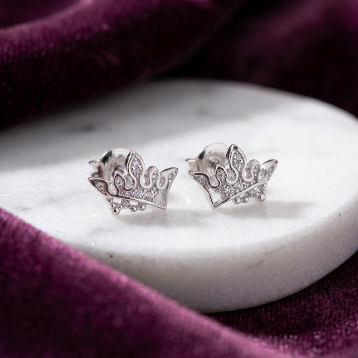 Aretes de Plata Corona👑
