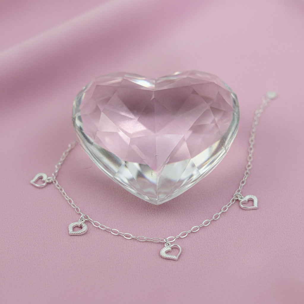 Pulsera Plata Corazón