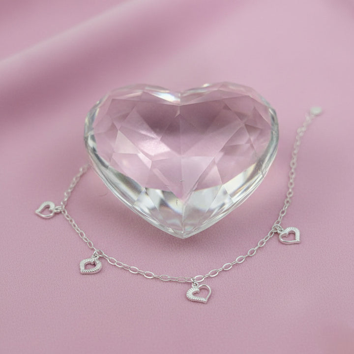 Pulsera Plata Corazón