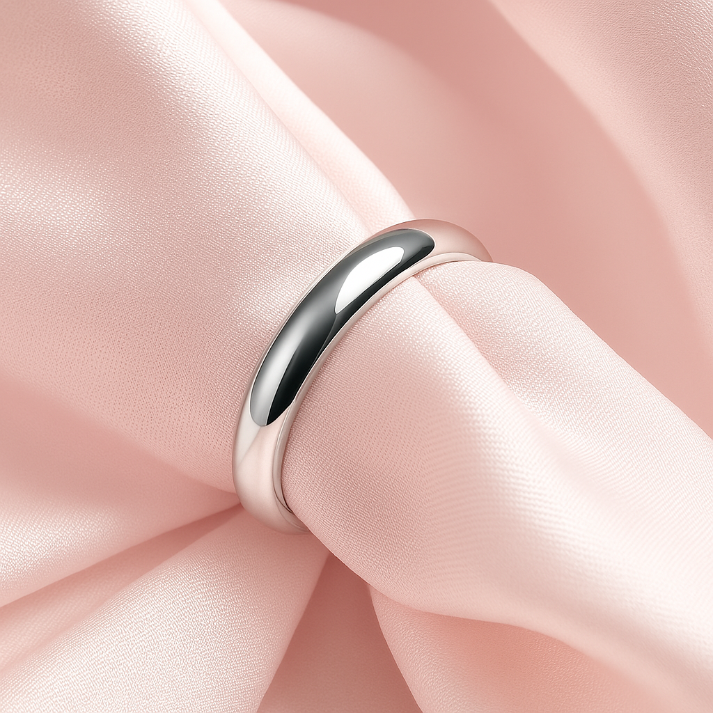 Anillo de Plata Matrimonio 4MM